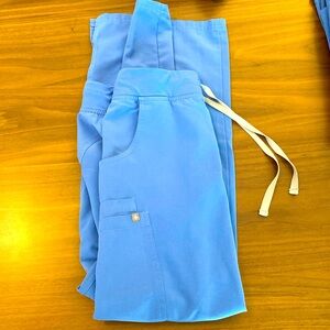 Figs Ciel Blue Scrub Bottoms Yola High Waisted Pants - 2 available
